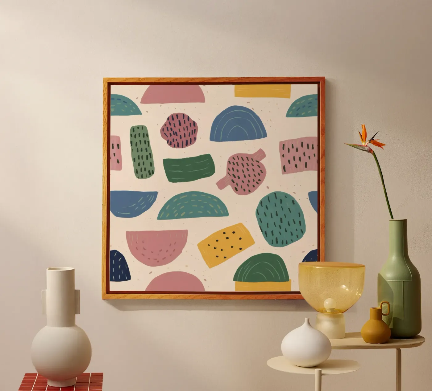 Pastel Shape Pattern plexiglass da Line Fable
