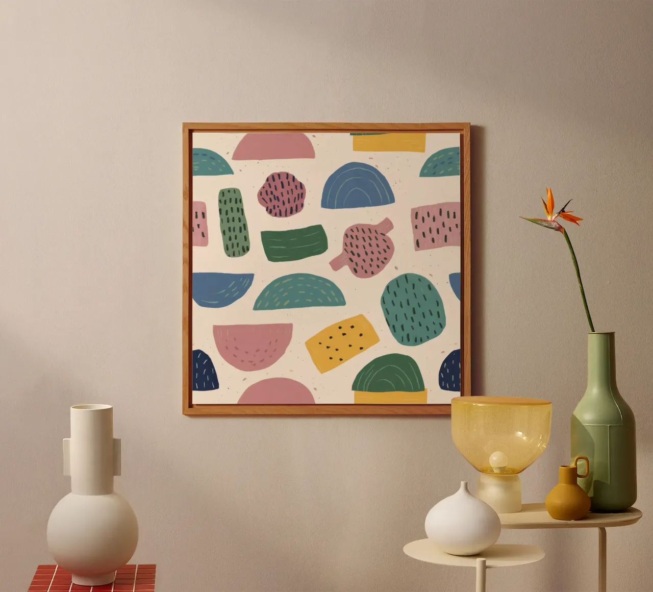 Pastel Shape Pattern forex plate by Line Fable