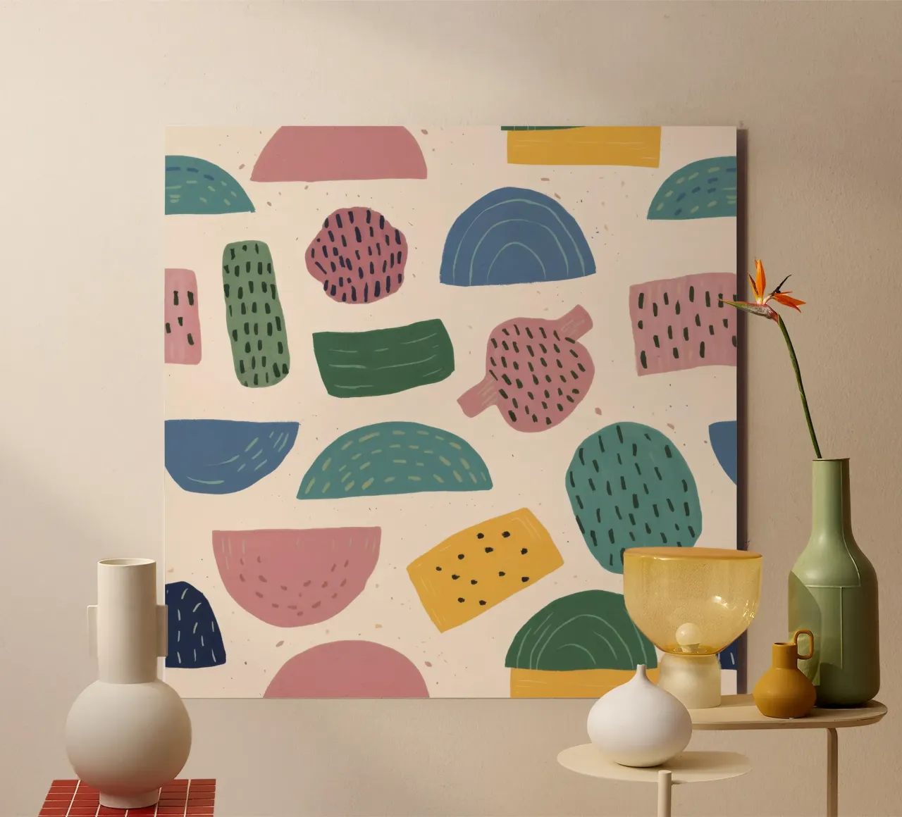 Pastel Shape Pattern forex plate by Line Fable