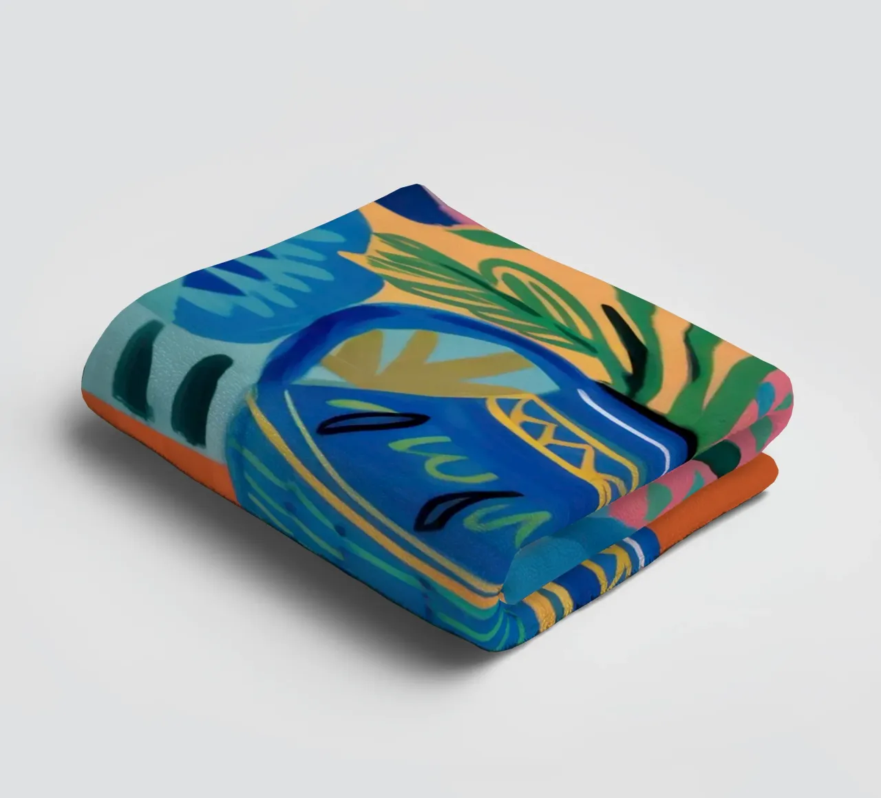 Vaso di fiori d'arte popolare asciugamano da bagno da Thistle Bloom