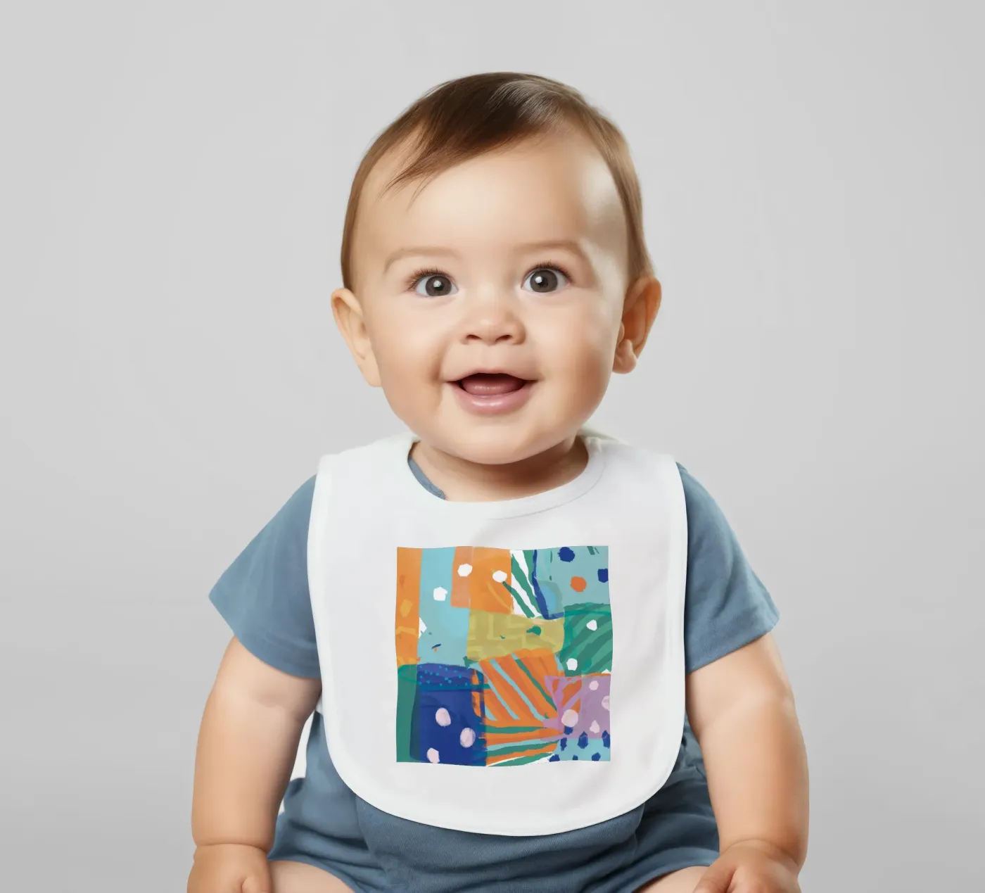 Patchwork Texture Abstract bavaglino da Frosh Pallete