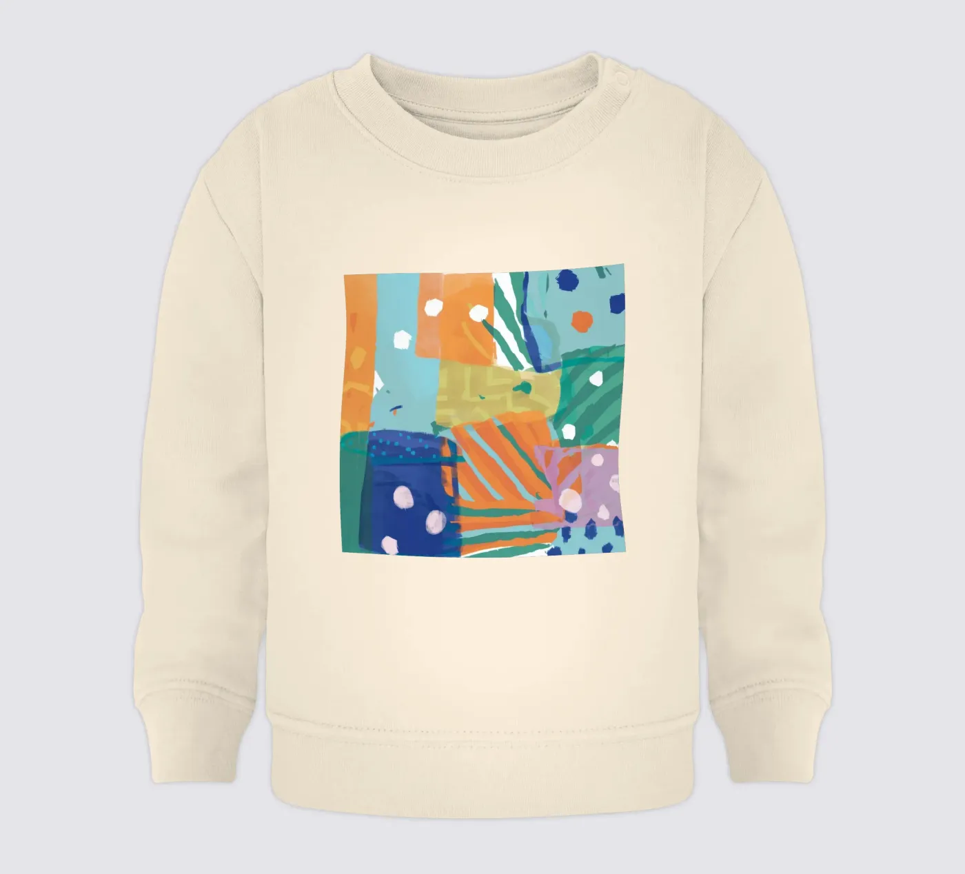 Texture patchwork astratta felpa neonato da Frosh Pallete