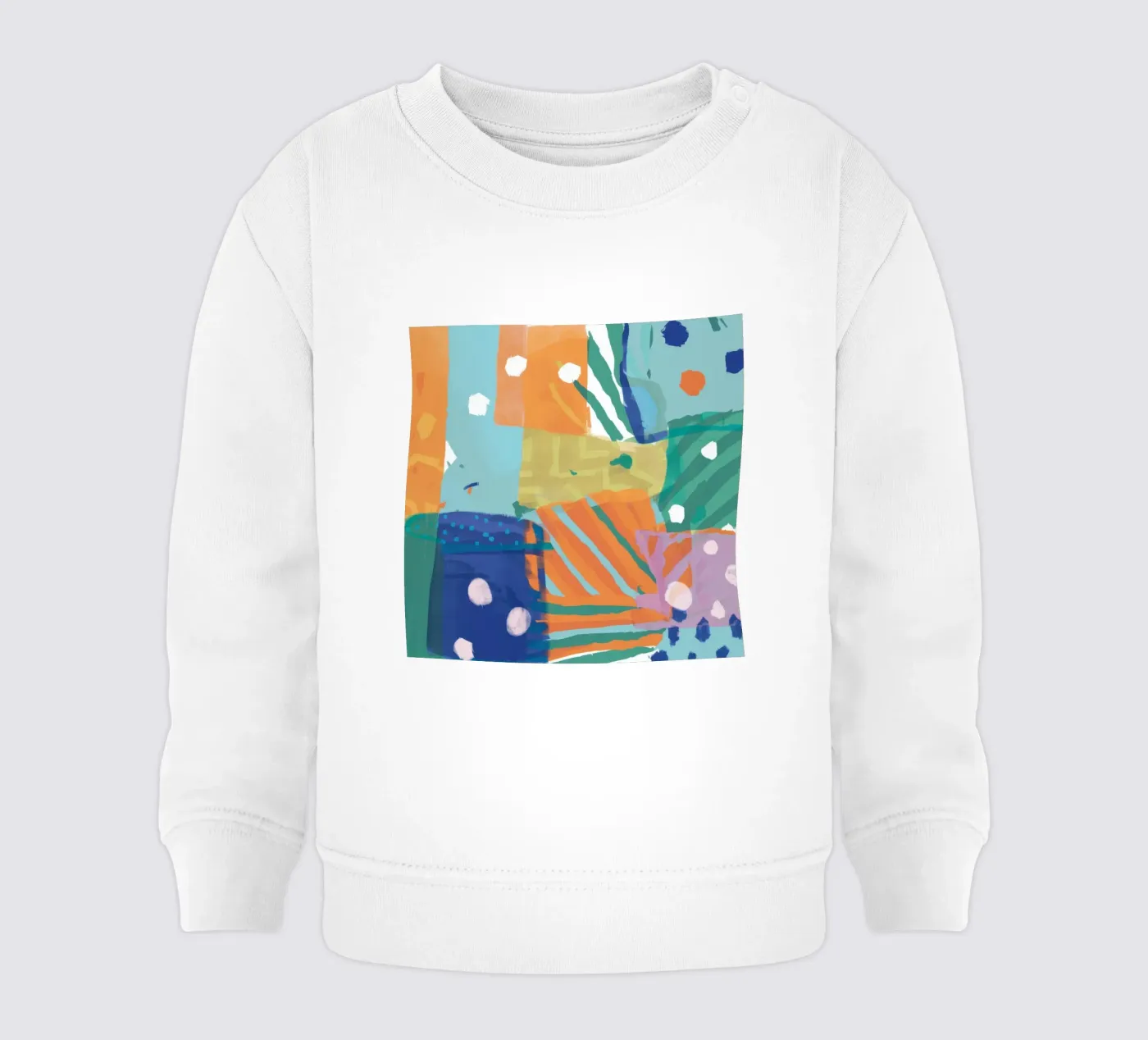 Texture patchwork astratta felpa neonato da Frosh Pallete