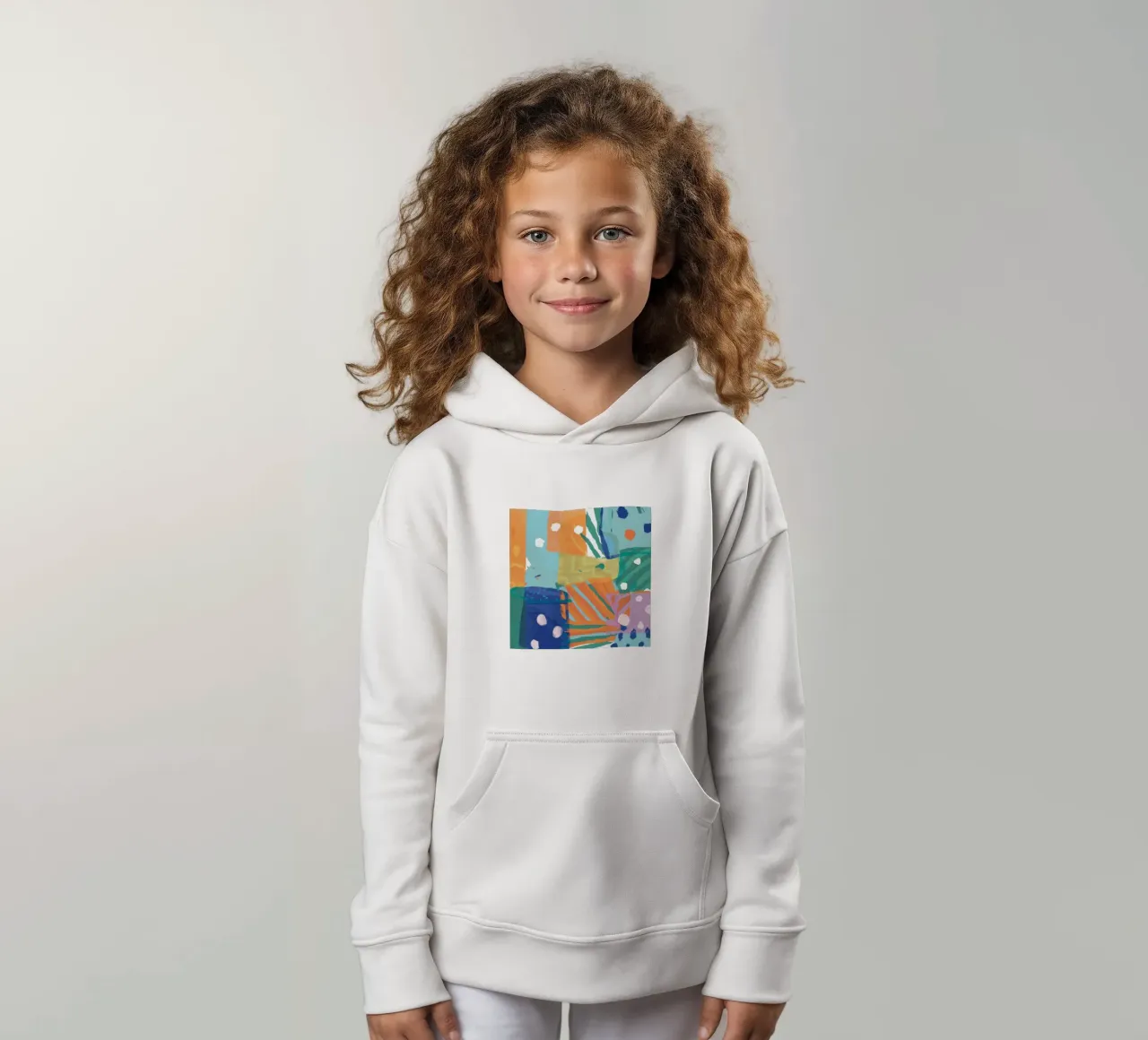 Patchwork Textura Abstracta sudadera con capucha para niño de Frosh Pallete