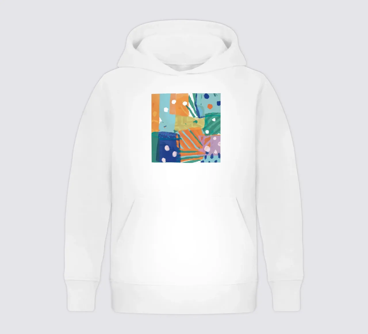 Patchwork Textura Abstracta sudadera con capucha para niño de Frosh Pallete