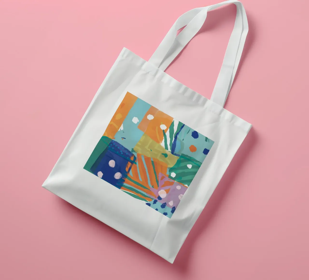 Patchwork Texture Abstract tote bag by Frosh Pallete
