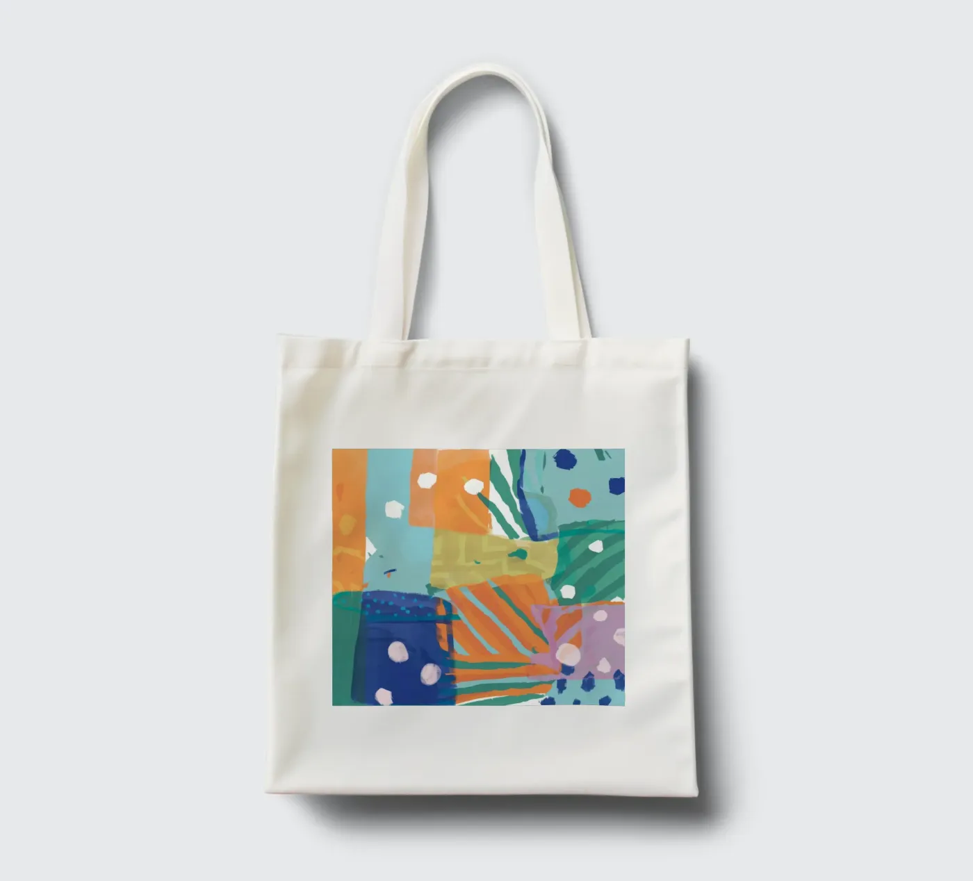 Patchwork Textur Abstrakt Jutebeutel von Frosh Pallete