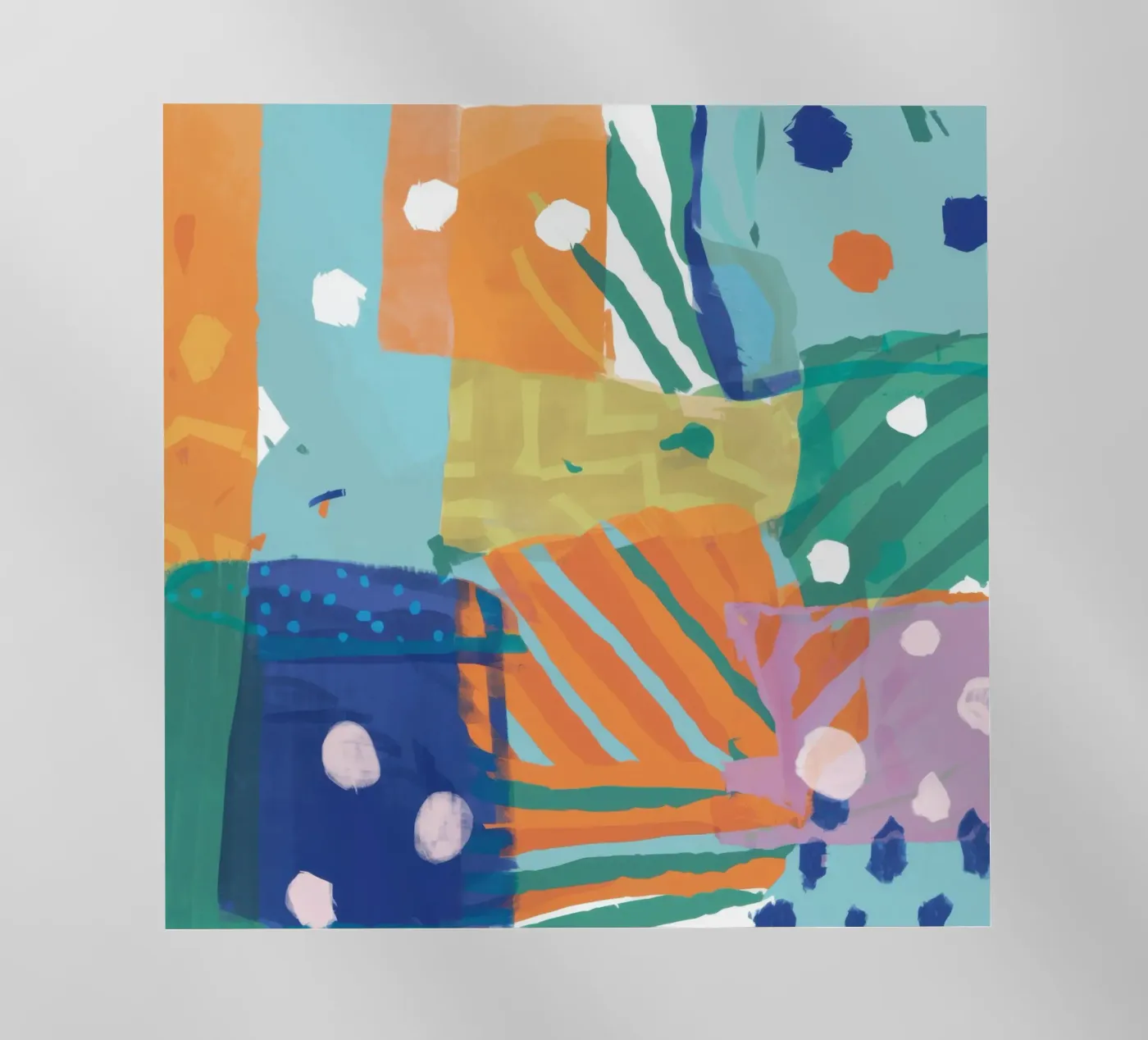 Patchwork Texture Abstract Backlit Folie von Frosh Pallete