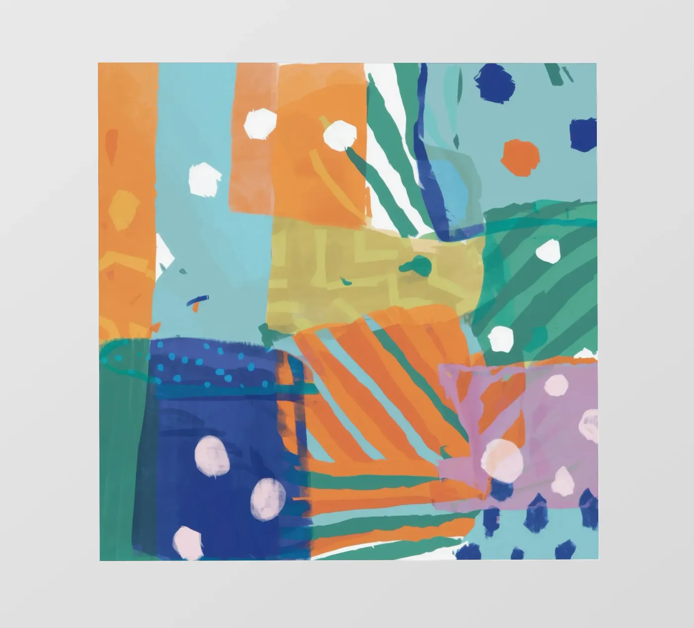 Patchwork Texture Abstract Backlit Folie von Frosh Pallete