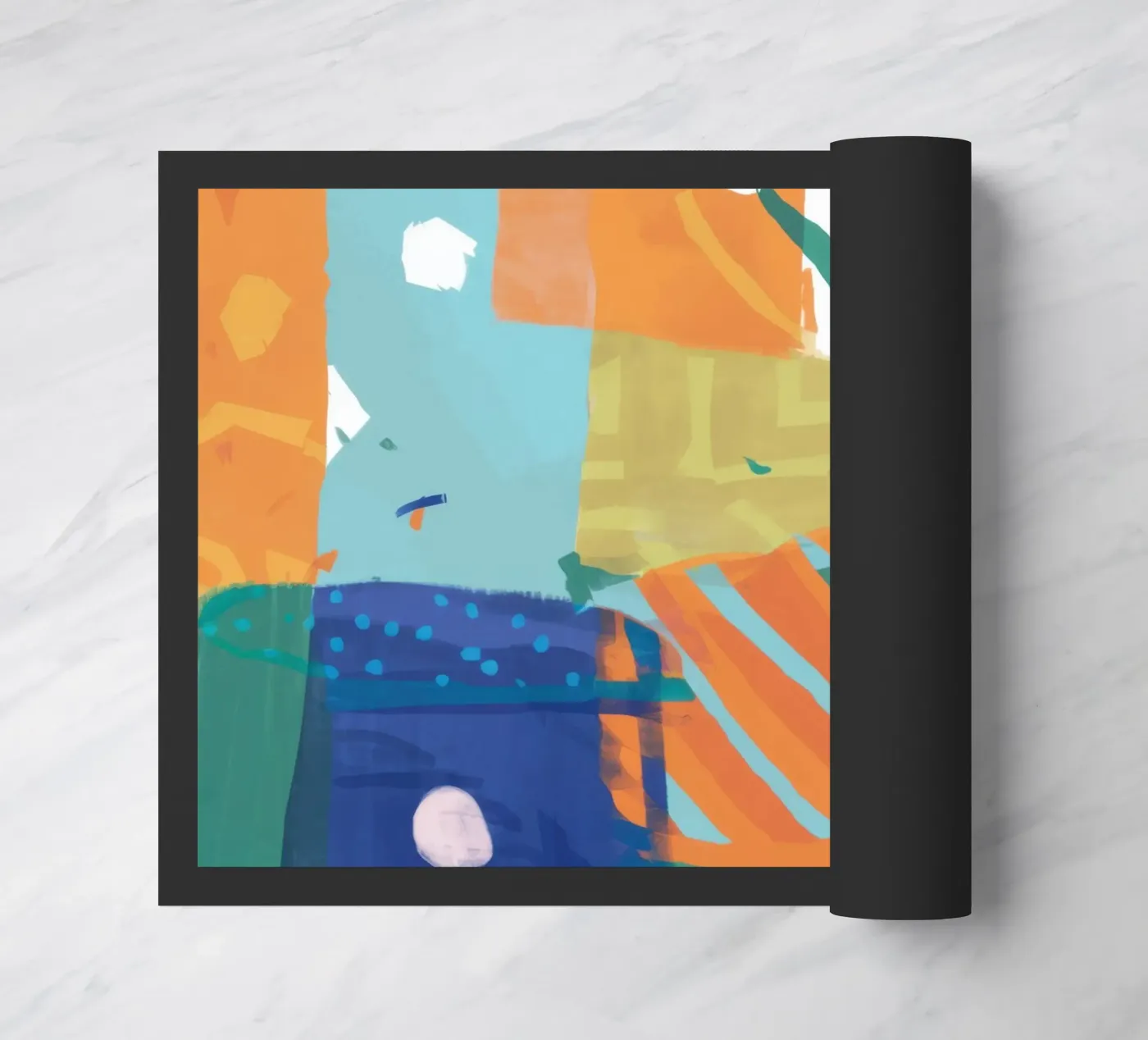 Patchwork Texture Abstract deurmat van Frosh Pallete