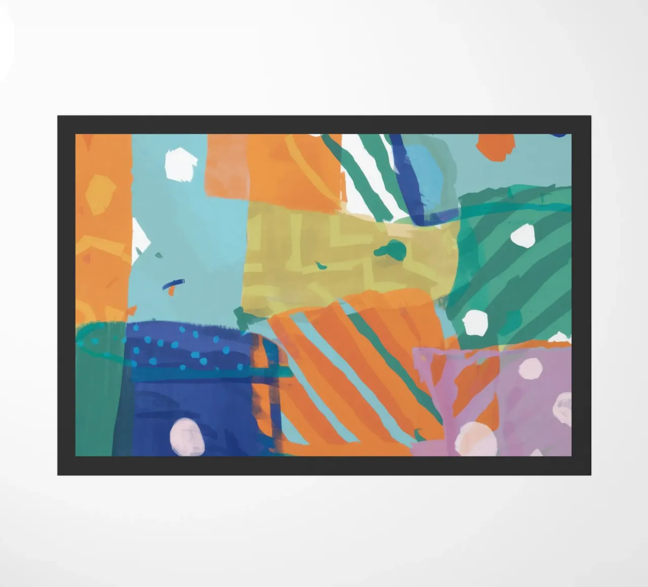 Patchwork Texture Abstract doormat by Frosh Pallete