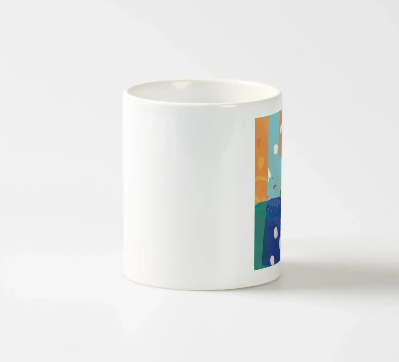 Patchwork Texture Abstract Keramik Tasse von Frosh Pallete