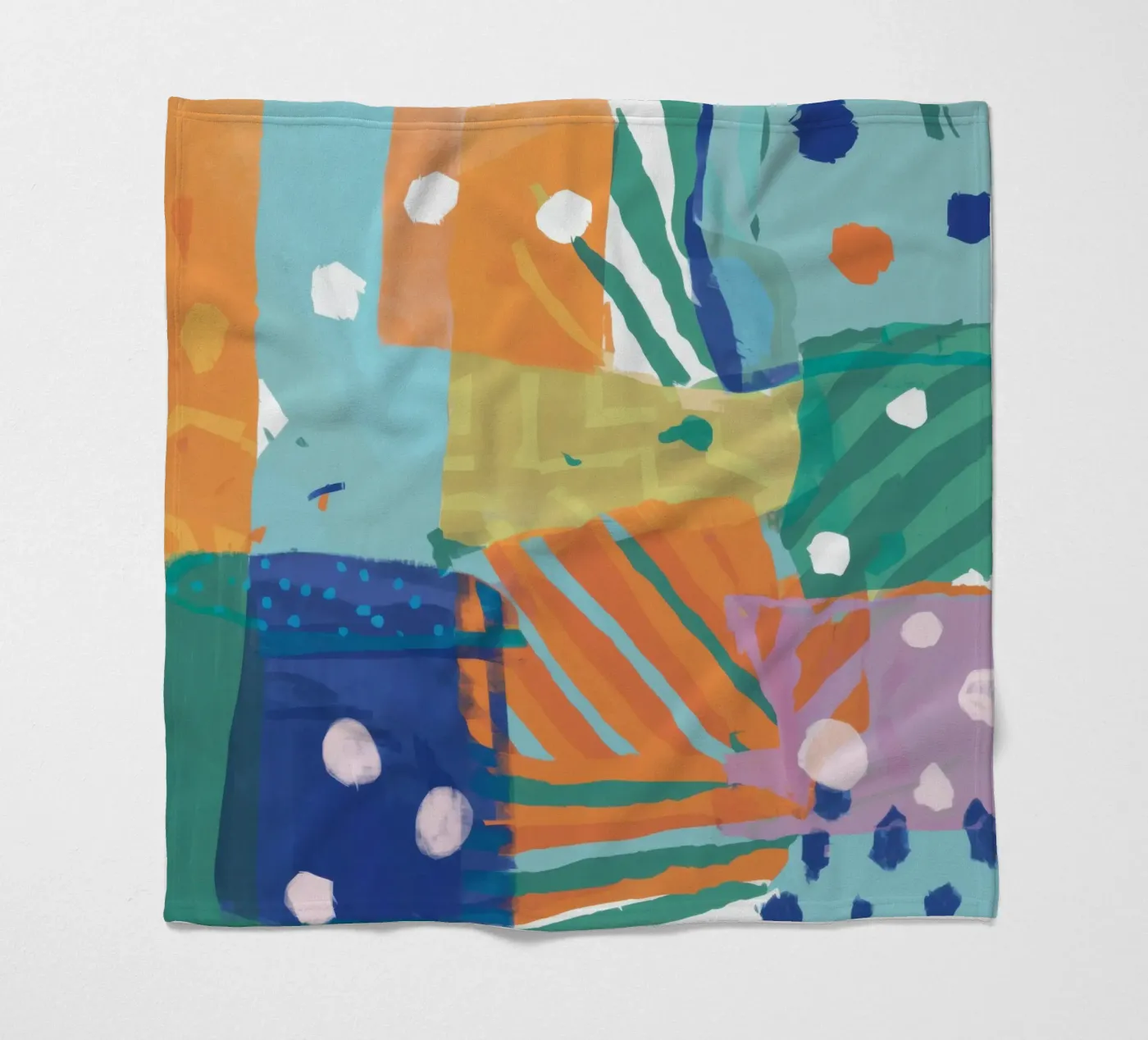Texture patchwork abstraite plaid polaire de Frosh Pallete