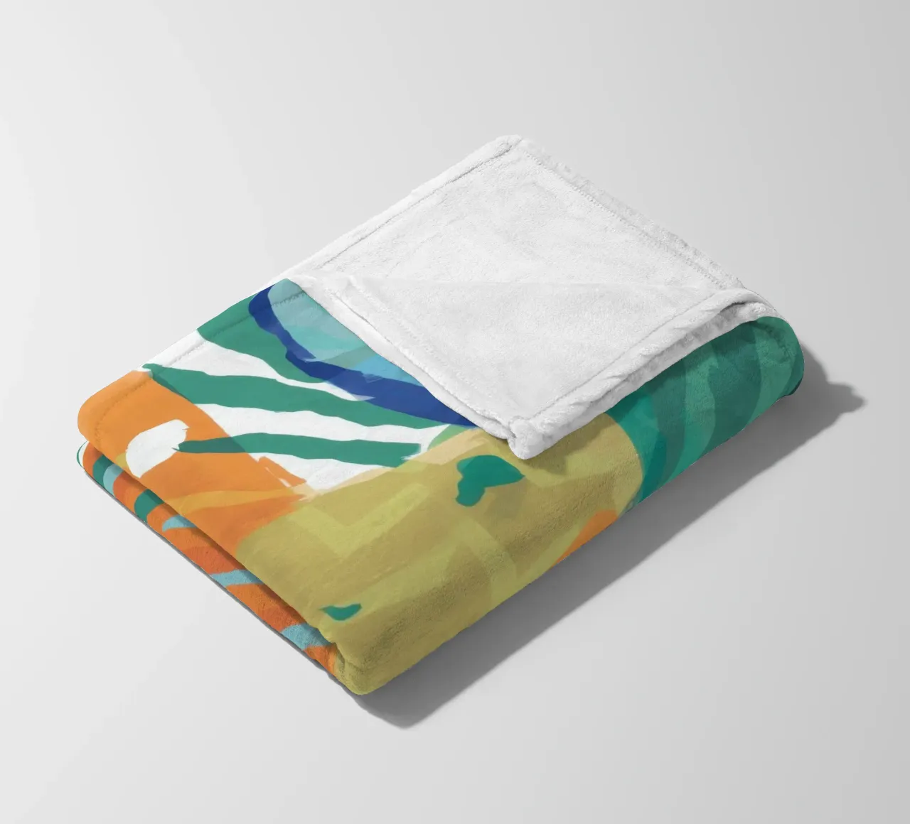 Patchwork Textur Abstrakt Fleecedecke von Frosh Pallete