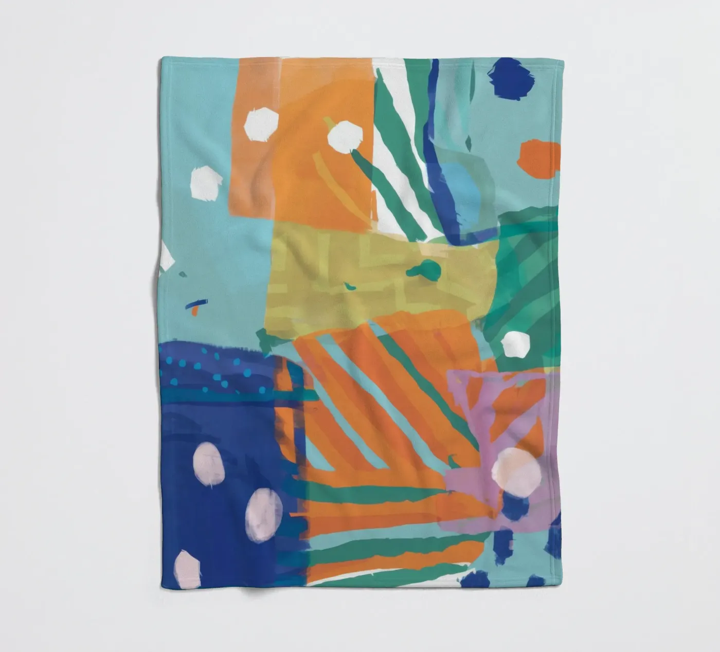 Texture patchwork abstraite plaid polaire de Frosh Pallete