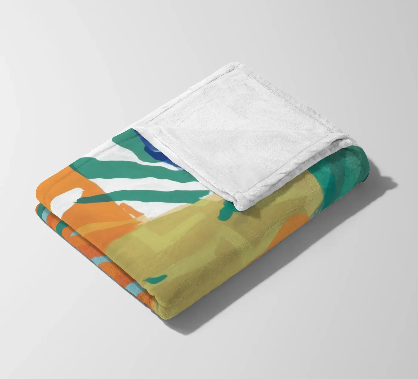 Patchwork Texture Abstract Fleecedecke von Frosh Pallete