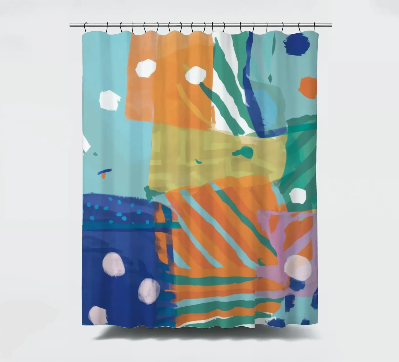 Patchwork Texture Abstract shower curtain by Frosh Pallete