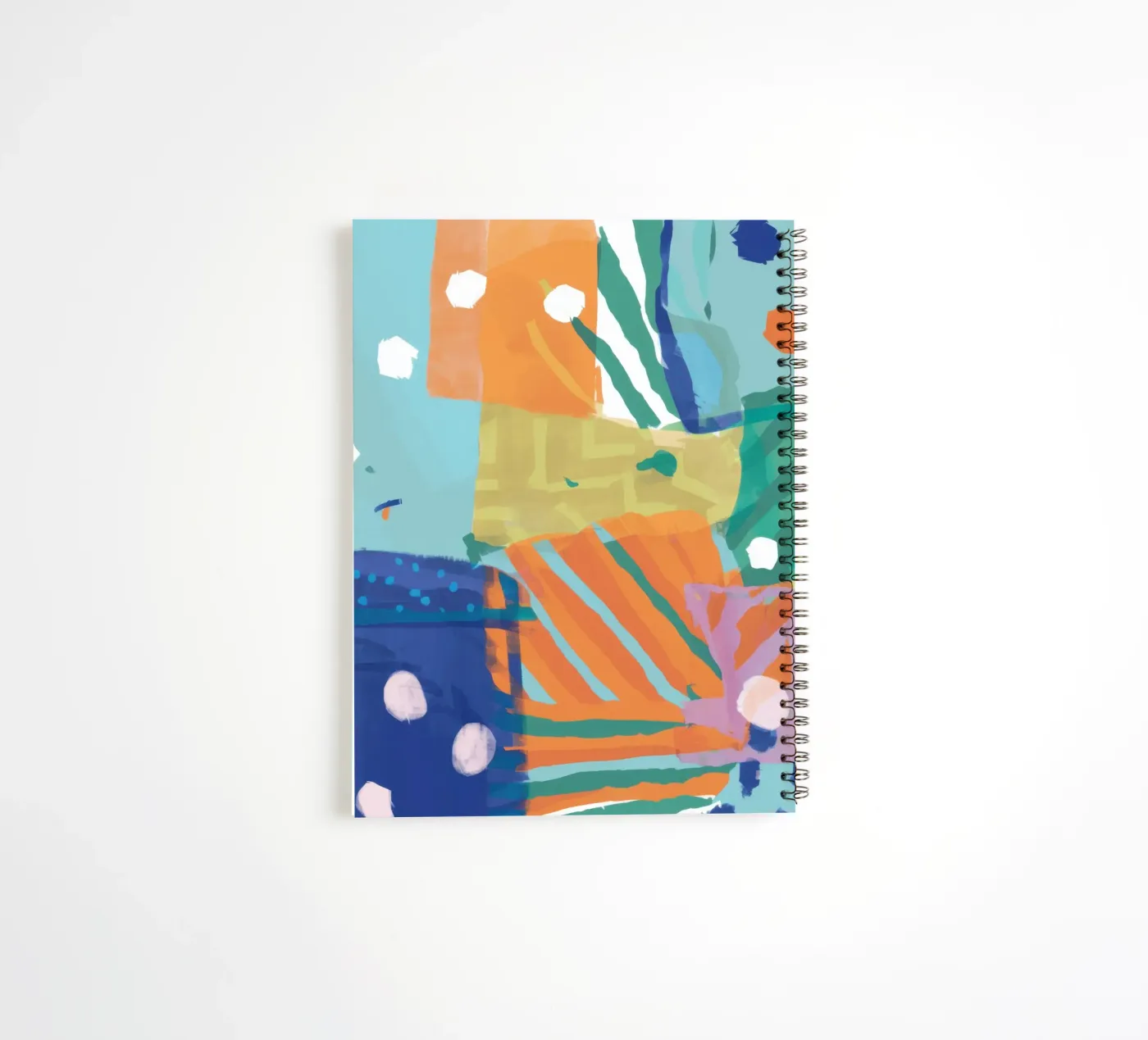 Patchwork Texture Abstract spiral notebook by Frosh Pallete