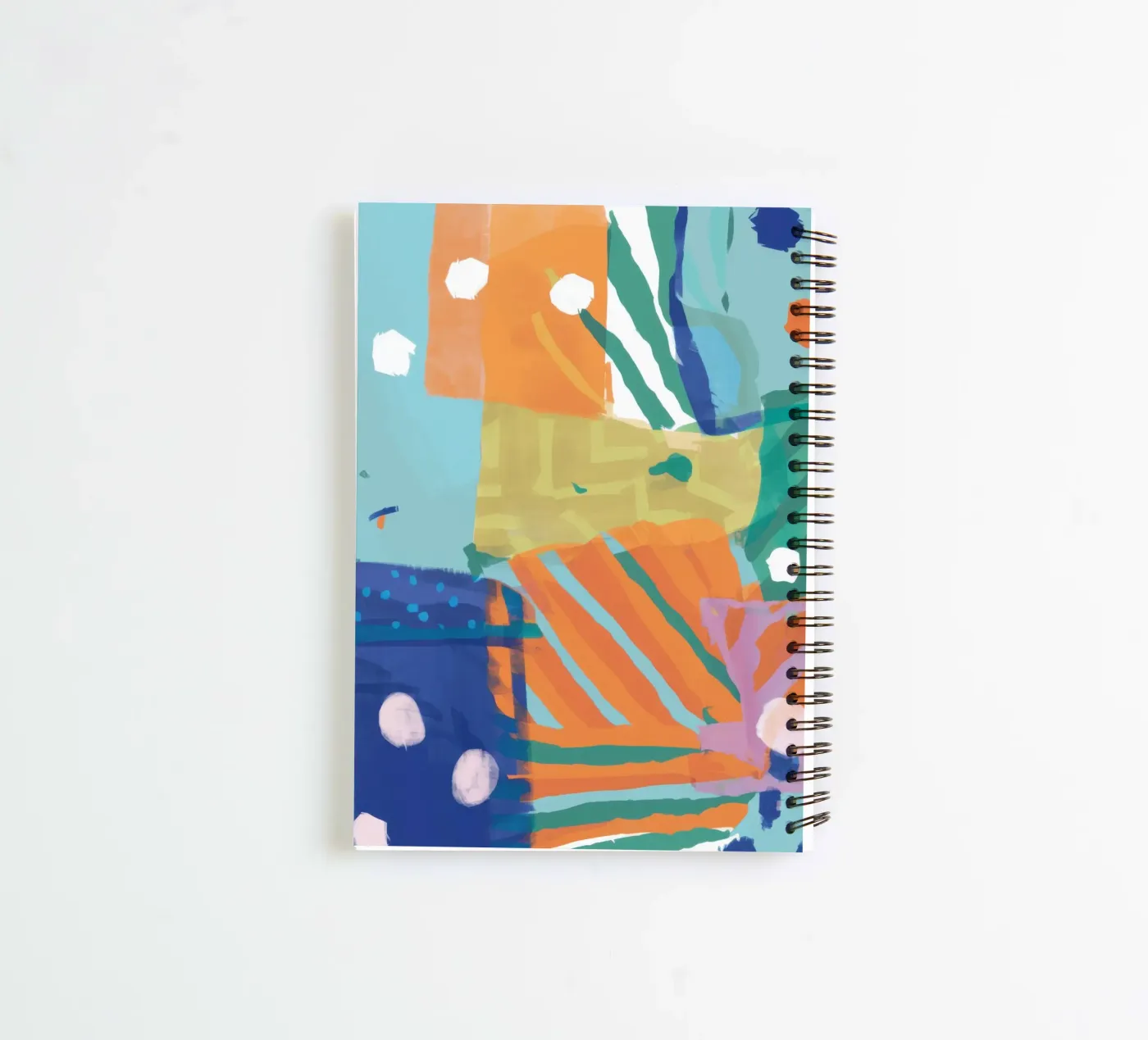 Patchwork Texture Abstract spiral notebook by Frosh Pallete
