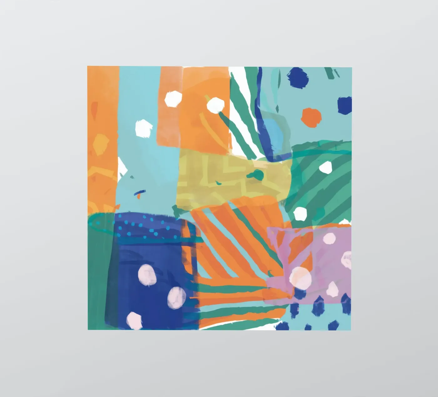 Patchwork Texture Abstract Sticker von Frosh Pallete