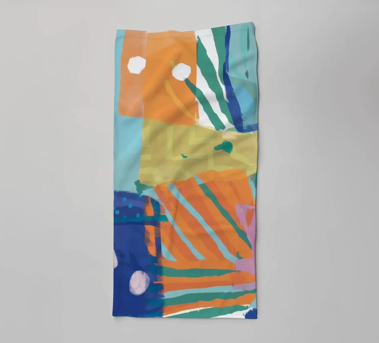 Patchwork Texture Abstract towel by Frosh Pallete