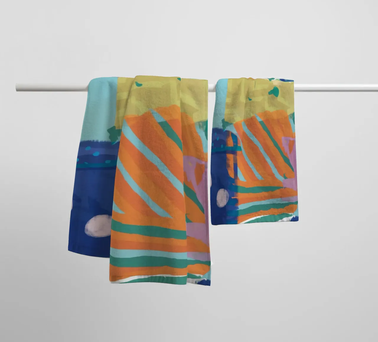 Patchwork Texture Abstract towel by Frosh Pallete