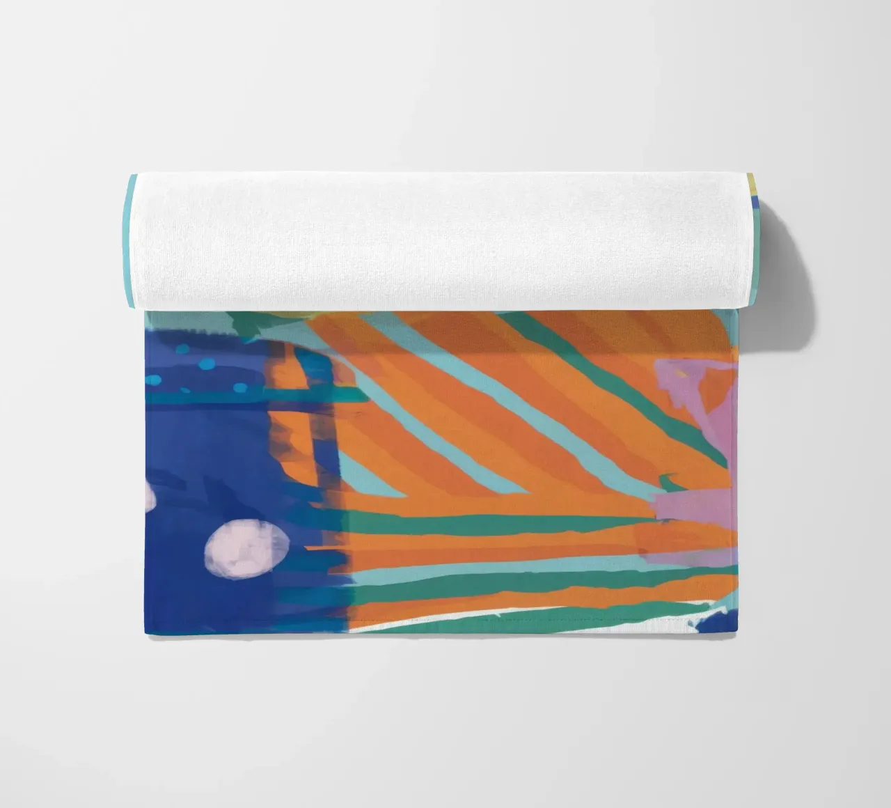 Patchwork Textur Abstrakt Strandtuch von Frosh Pallete