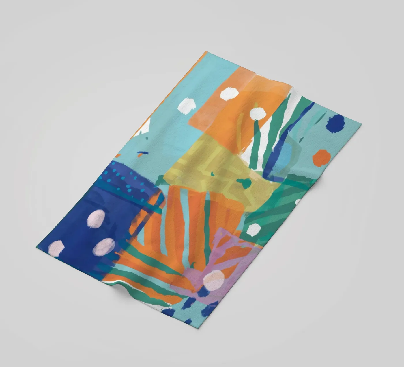 Patchwork Textuur Abstract strandhanddoek van Frosh Pallete