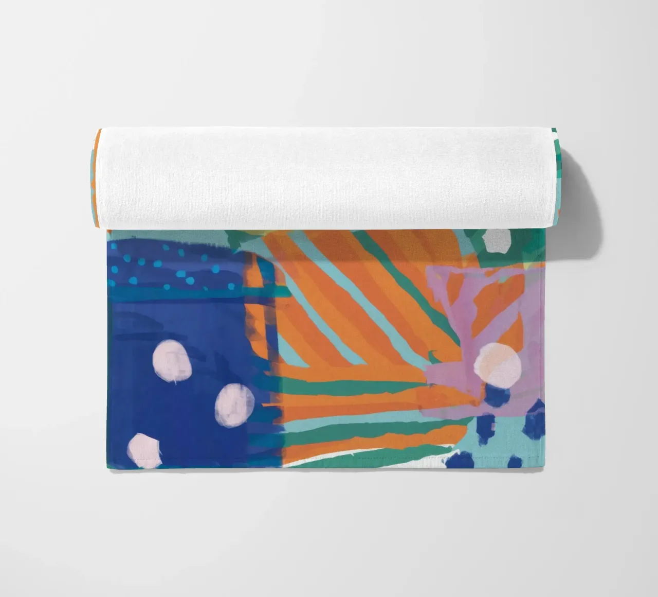 Patchwork Textur Abstrakt Strandtuch von Frosh Pallete