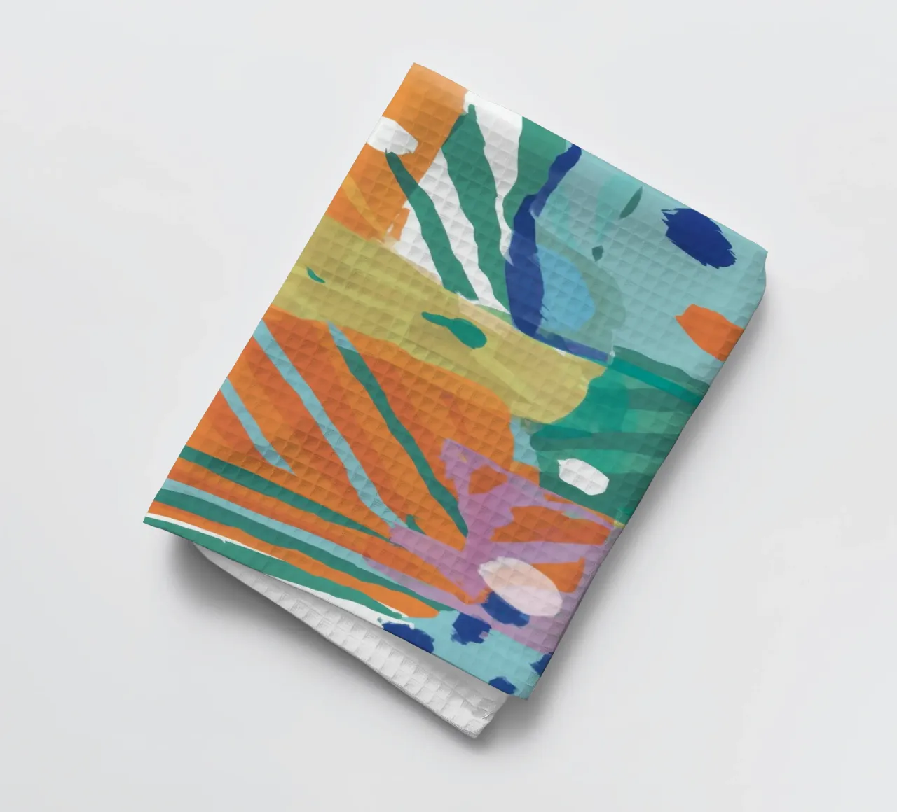 Patchwork Textur Abstrakt Geschirrtuch von Frosh Pallete
