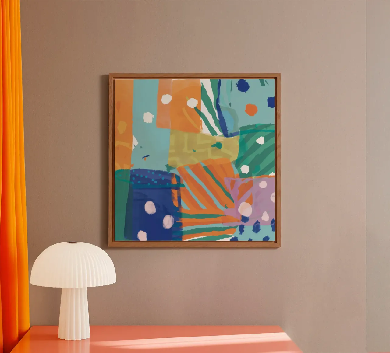 Patchwork Textura Abstracta placa de forex de Frosh Pallete