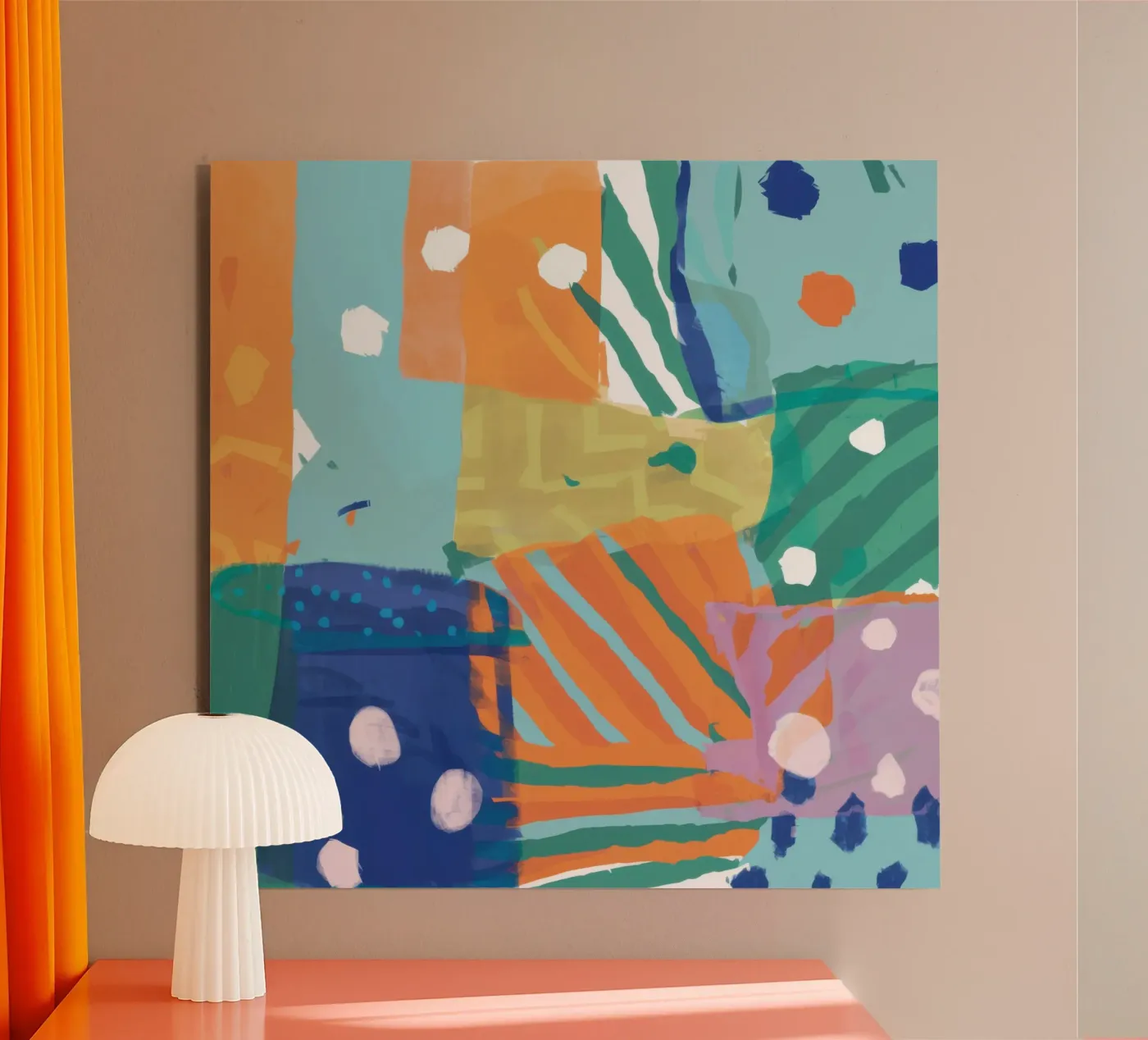 Patchwork Texture Abstract alu-dibond by Frosh Pallete