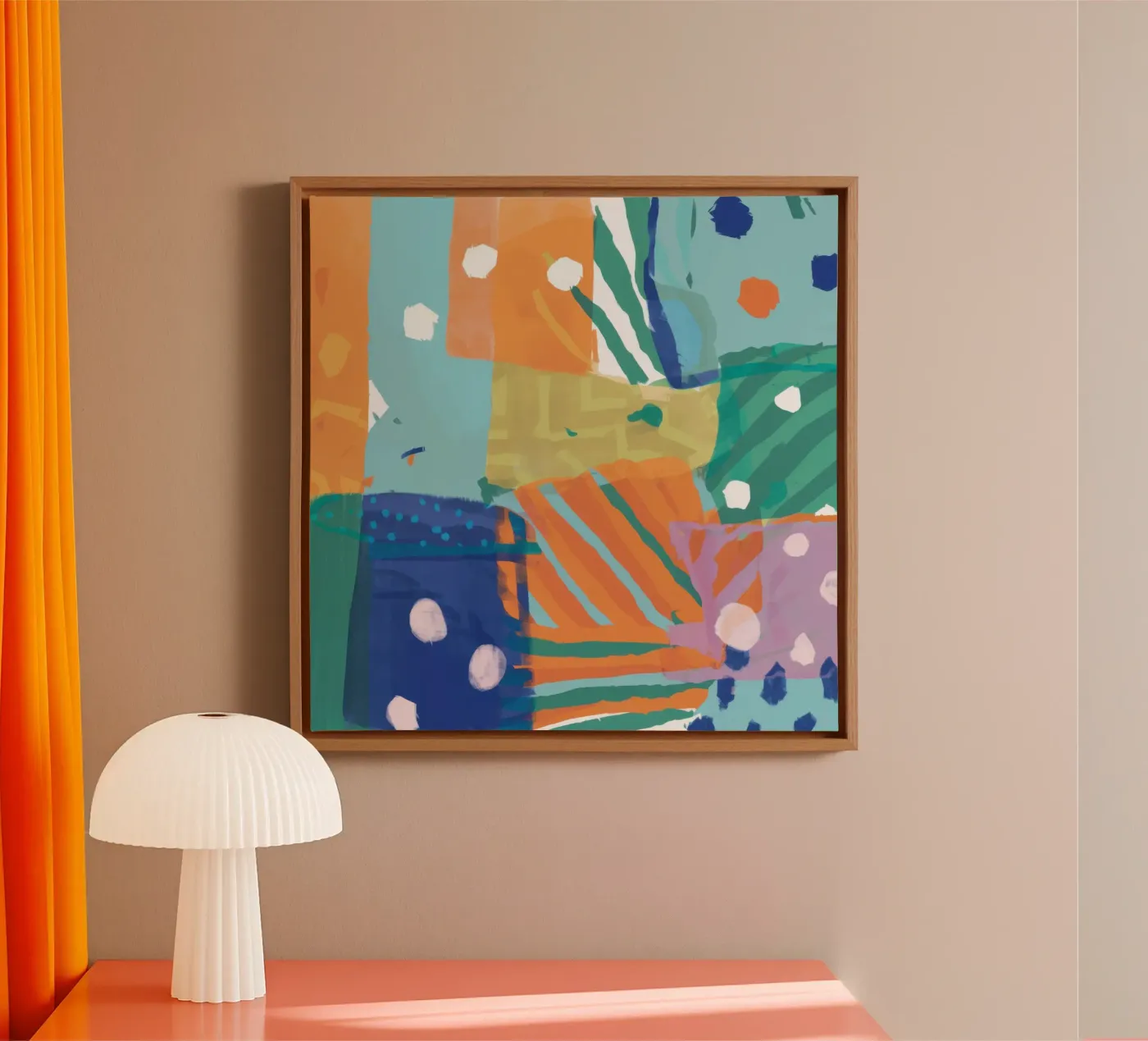 Patchwork Texture Abstract tela da Frosh Pallete