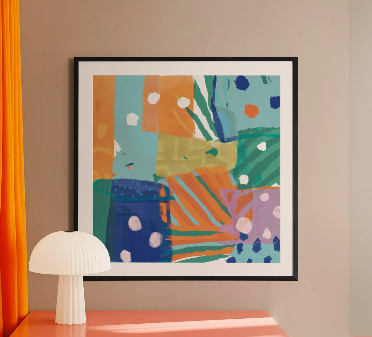 Patchwork Texture Abstract hahnemühle by Frosh Pallete