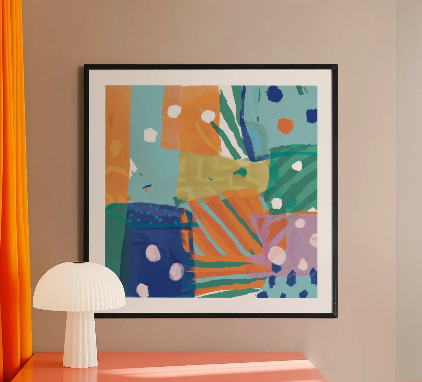 Patchwork Textuur Abstract hahnemühle van Frosh Pallete