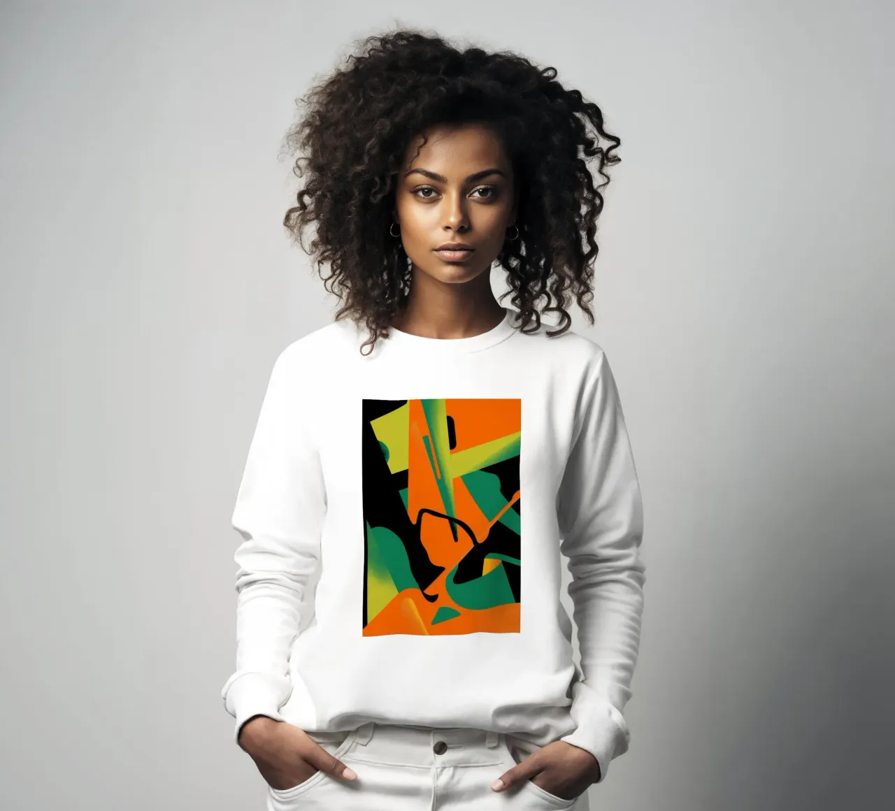 Vette Vorm Abstract sweatshirt van Obs Canvas