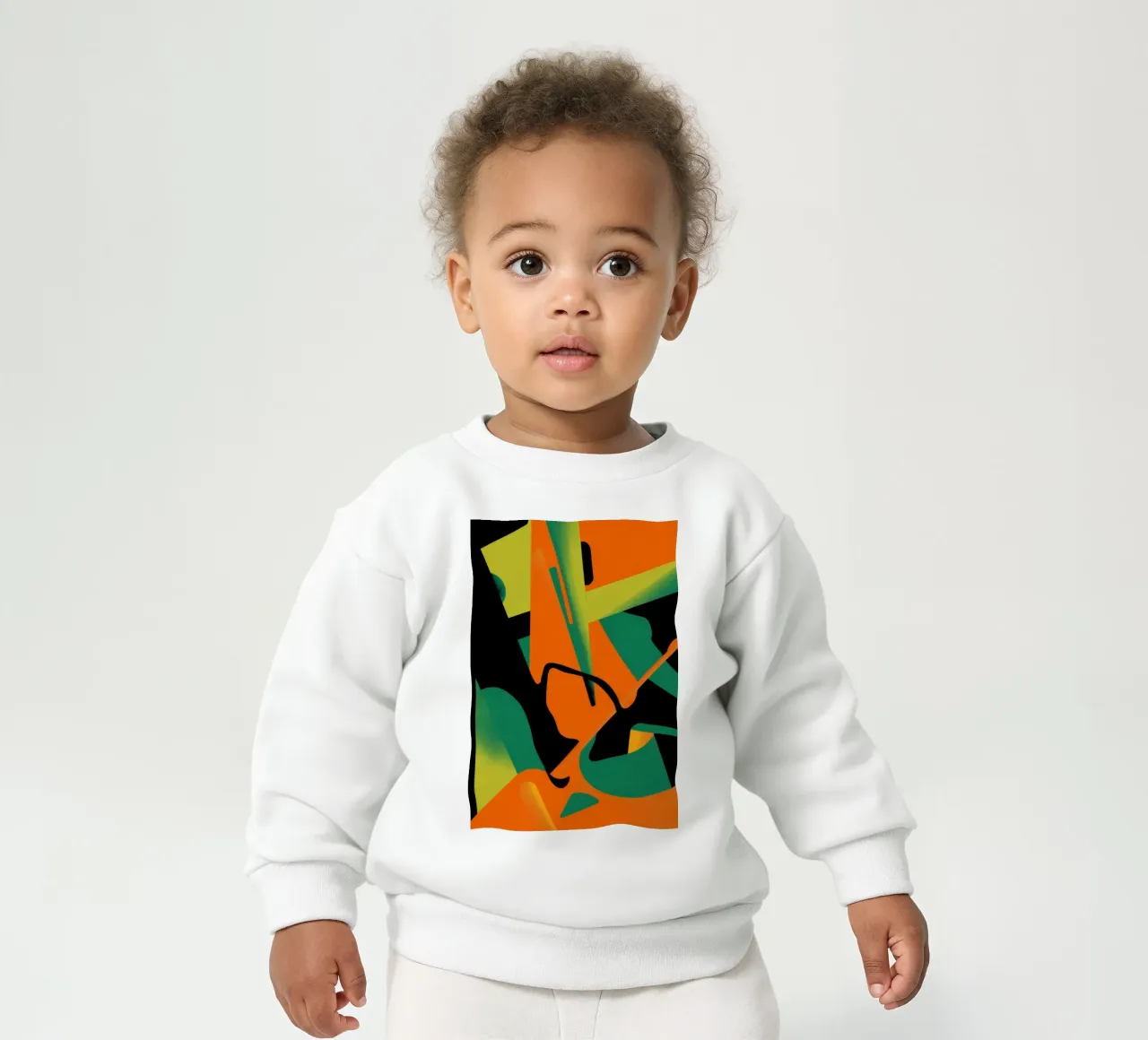 Forma astratta in grassetto felpa neonato da Obs Canvas