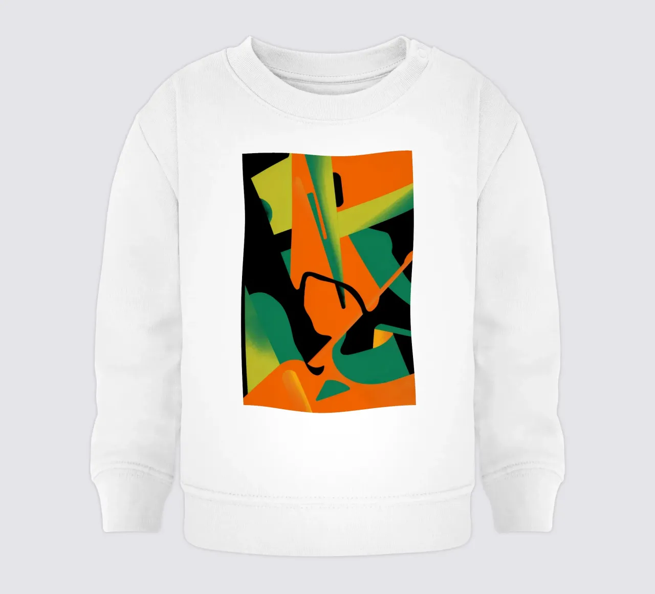 Forma astratta in grassetto felpa neonato da Obs Canvas