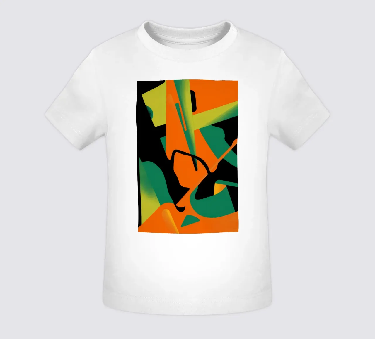 Forma astratta in grassetto maglietta neonato da Obs Canvas