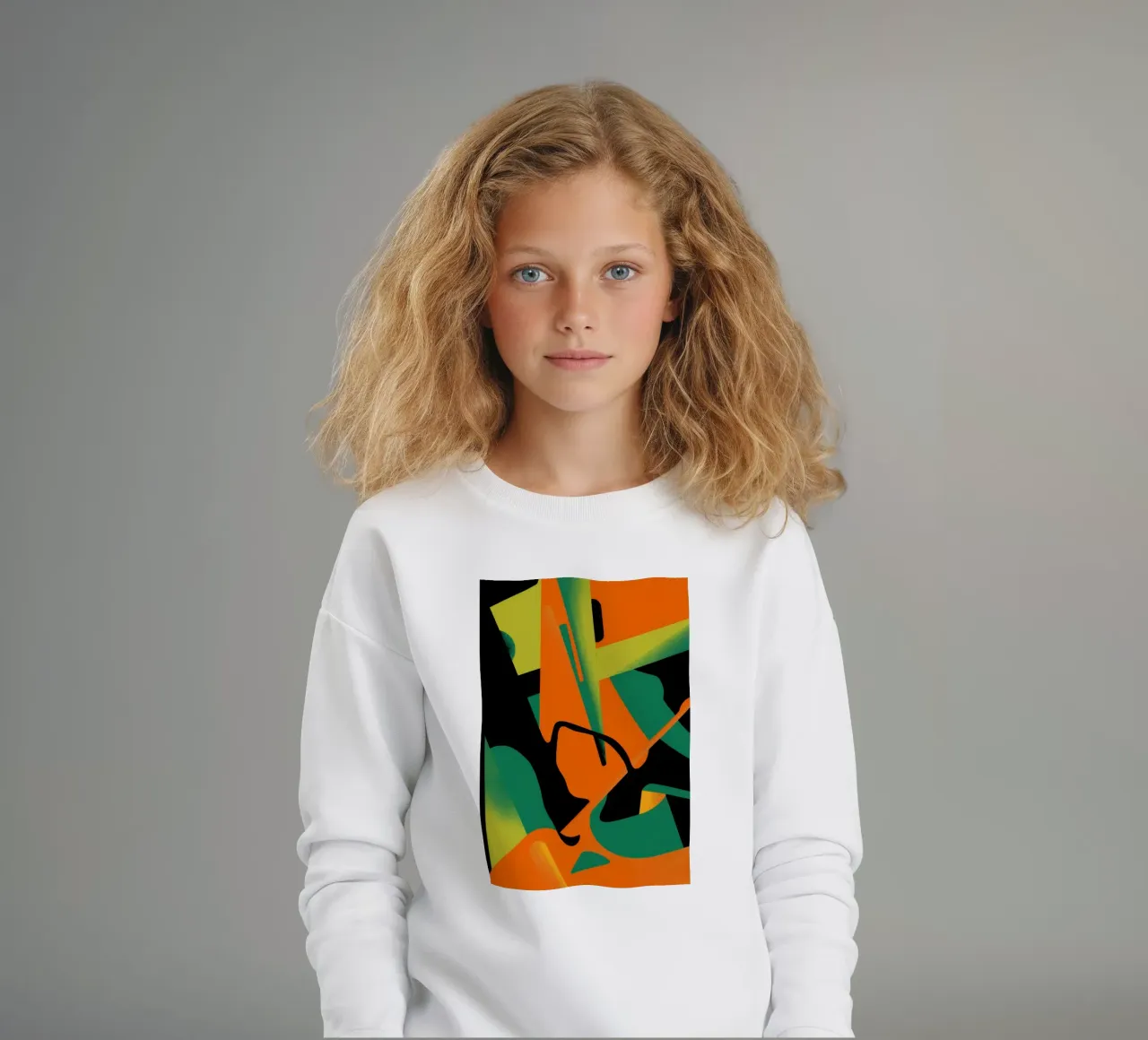 Forma astratta in grassetto felpa bambino da Obs Canvas