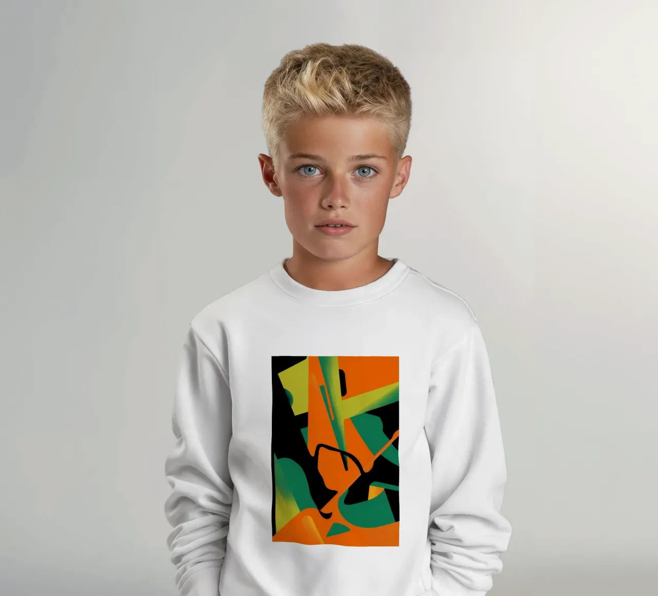 Forma astratta in grassetto felpa bambino da Obs Canvas