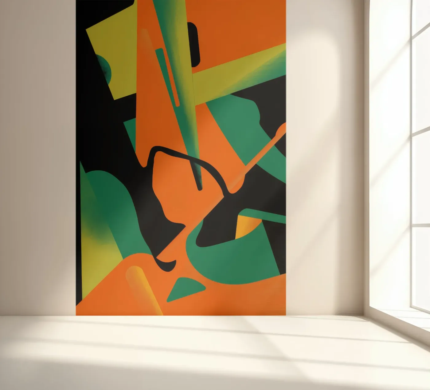 Vette Vorm Abstract fotobehang van Obs Canvas