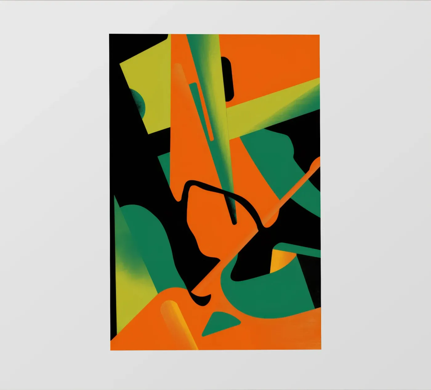 Vette Vorm Abstract fotobehang van Obs Canvas
