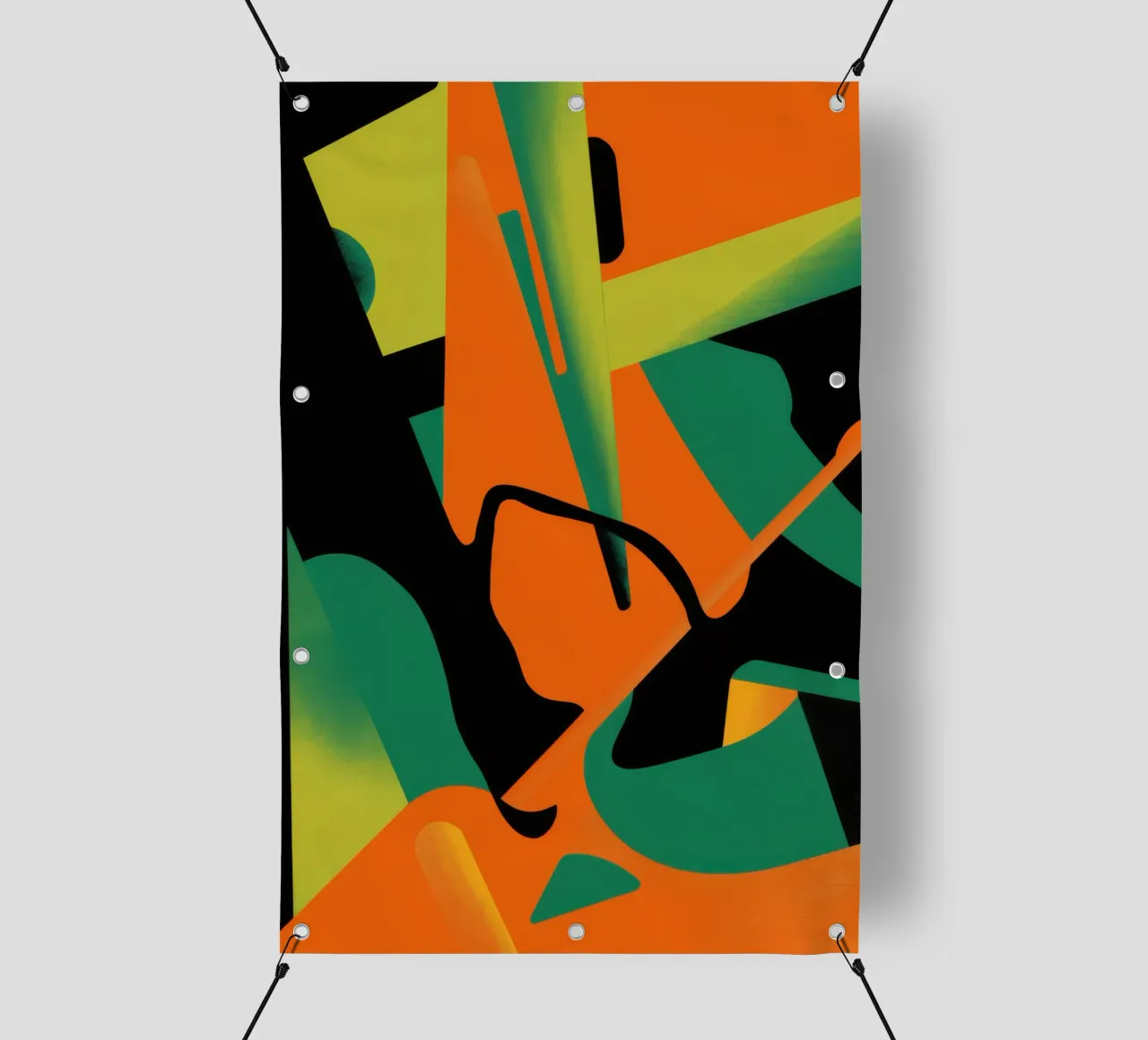 Vette Vorm Abstract pvc-zeil van Obs Canvas