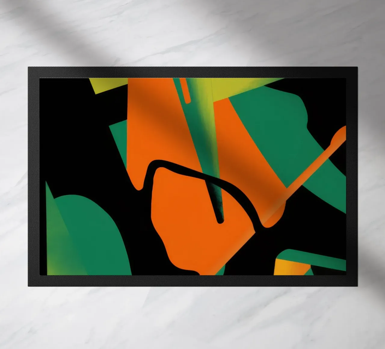 Vette Vorm Abstract deurmat van Obs Canvas