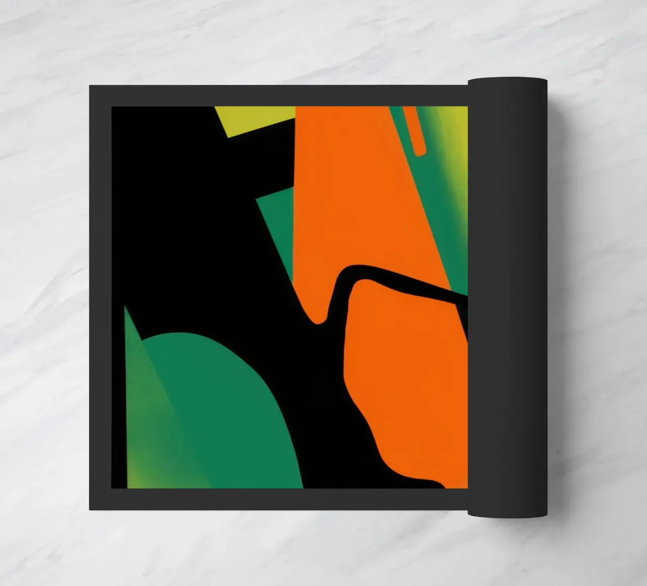 Vette Vorm Abstract deurmat van Obs Canvas