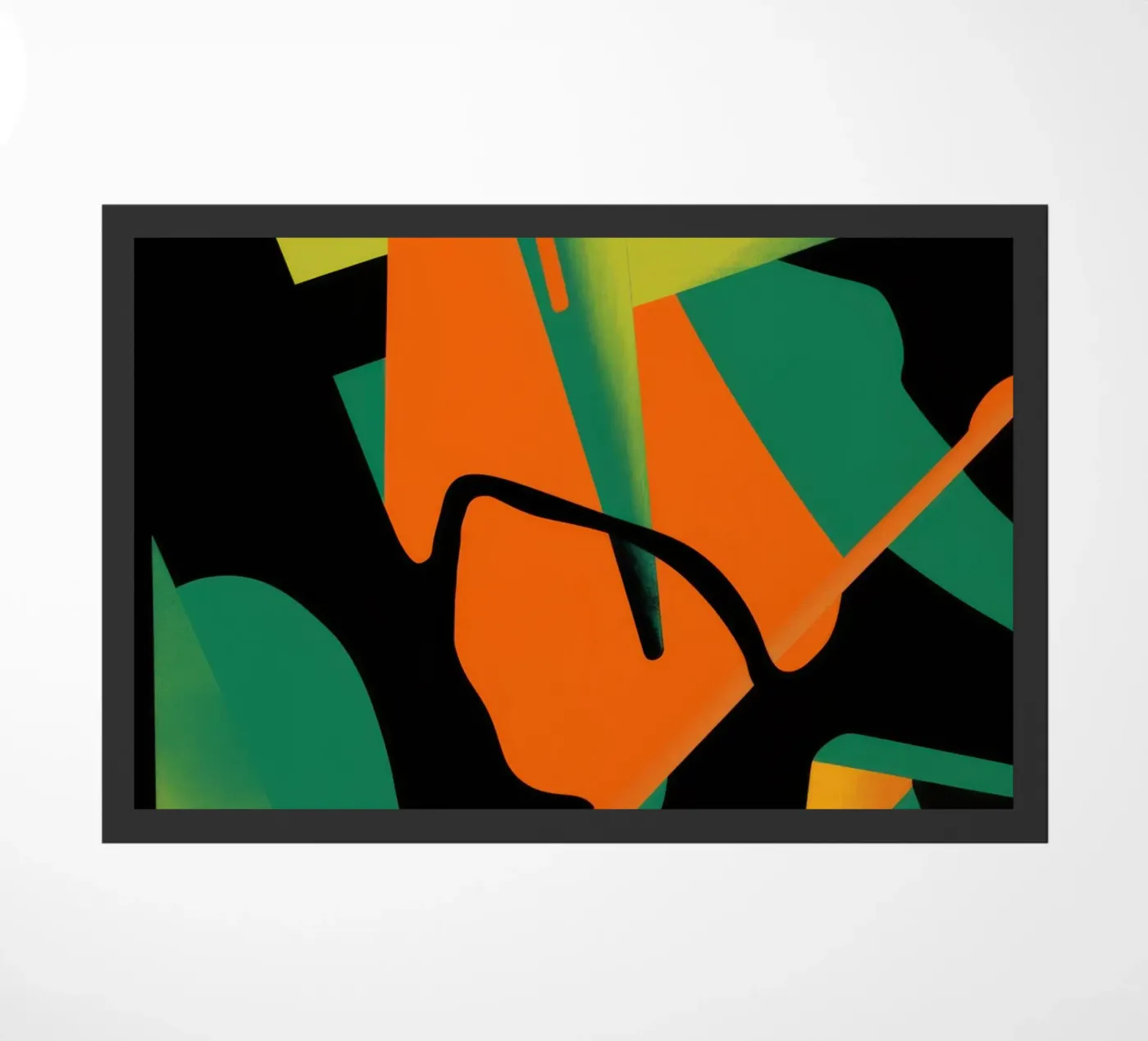 Bold Shape Abstract deurmat van Obs Canvas