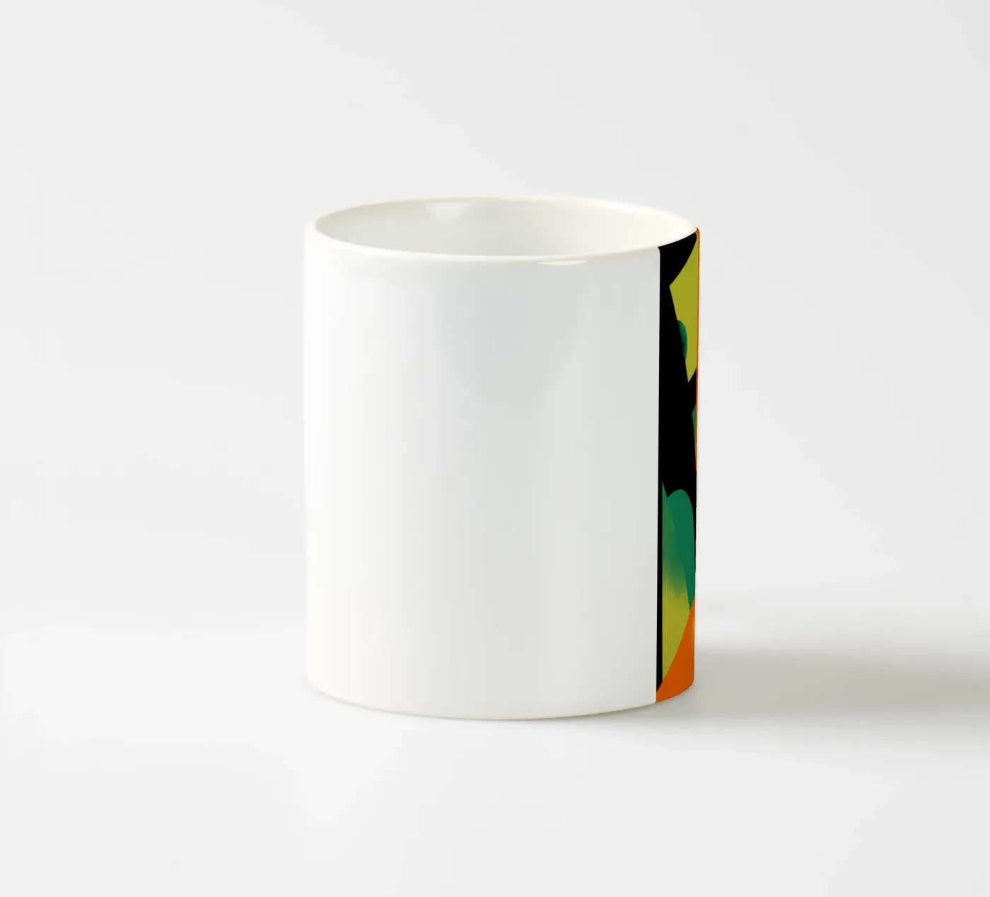 Bold Shape Abstract ceramic mug by Obs Canvas