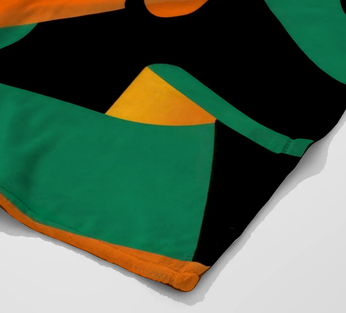 Vette Vorm Abstract fleecedeken van Obs Canvas