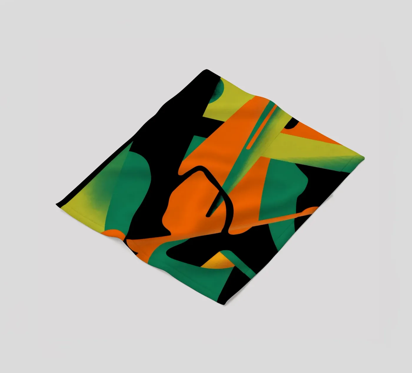 Vette Vorm Abstract fleecedeken van Obs Canvas